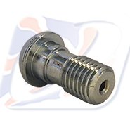 M10x1.25 DOMED SINGLE BANJO BOLT, CHROME