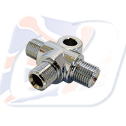 1/8 BSP 3-WAY T-PIECE CONNECTOR, CHROME