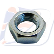 3/8 x24 UNF LOCK NUT, 14mm AF HEX, ZINC