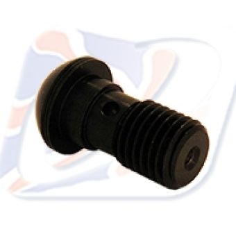 M10x1.25 DOMED SINGLE BANJO BOLT, BLACK