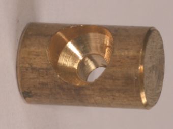 BARREL NIPPLE 6mm O.D.x10mm, 2.10mm BORE