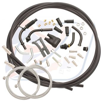 UNIVERSAL TWIN THROTTLE CABLE KIT 2.35m